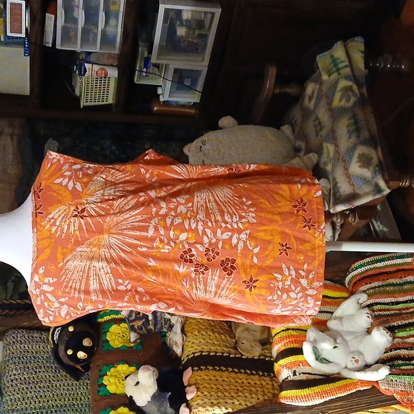 Basic Editions Women's Cotton XXL Pink Hawaiian Print Tank Top - Picture 5 of 12